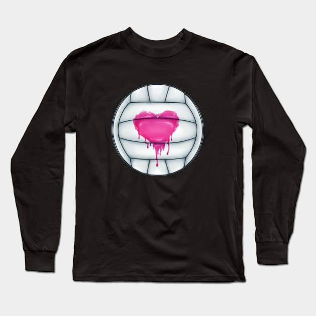 Volleyball Love Long Sleeve T-Shirt by ChePanArt